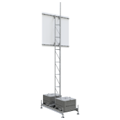 Mounting device | for various advertising board sizes | Accessory: | advertising board holder for 5.00 m advertising board, galvanized | see data sheet for further details
